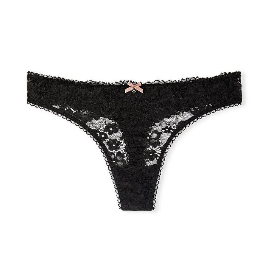 

Стринги Victoria's Secret Body By Victoria Lace-Front, черный