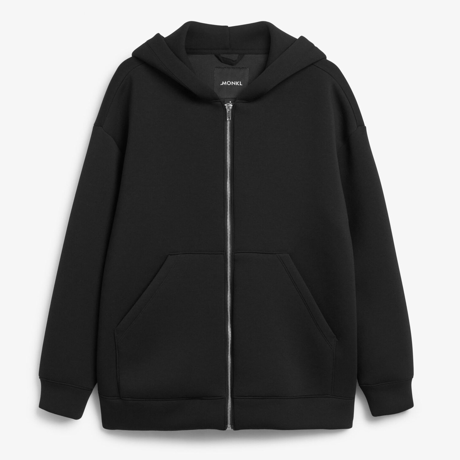 

Куртка Monki Hooded Zip Scuba, черный