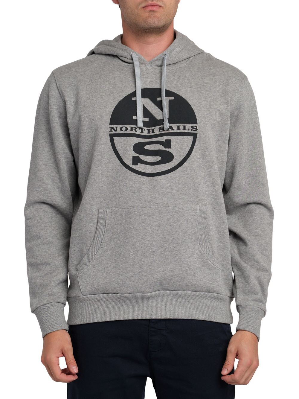 

Худи из хлопка с логотипом North Sails, серый