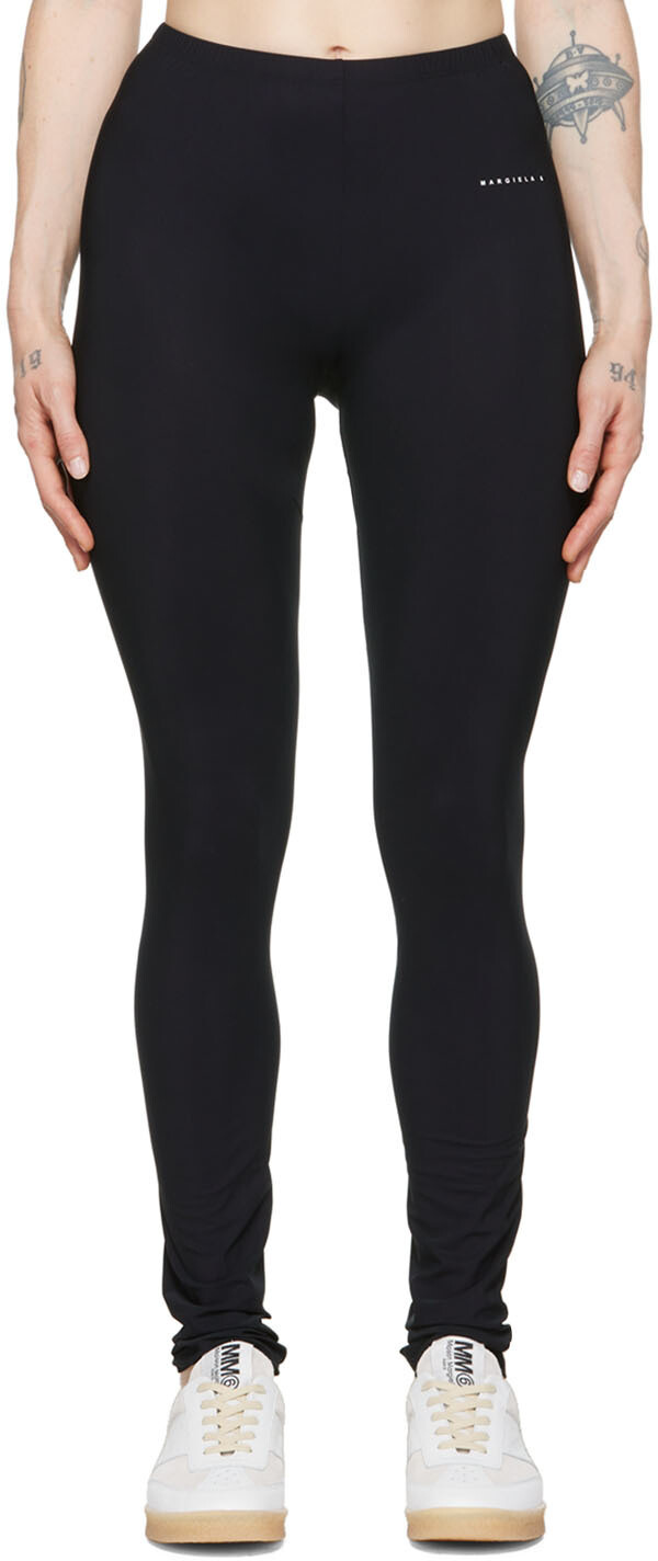 

Черные узкие леггинсы MM6 Maison Margiela
