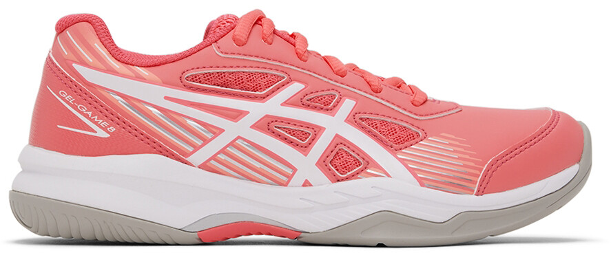 

Детские розово-белые кроссовки Gel-Game 8 для больших детей Asics