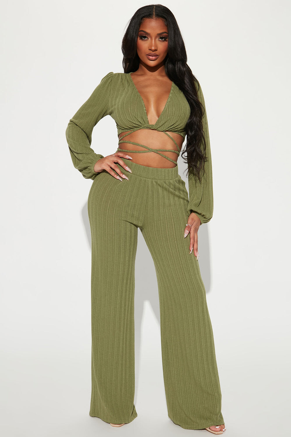 

Брюки Fashion Nova S839TM3087, оливковый
