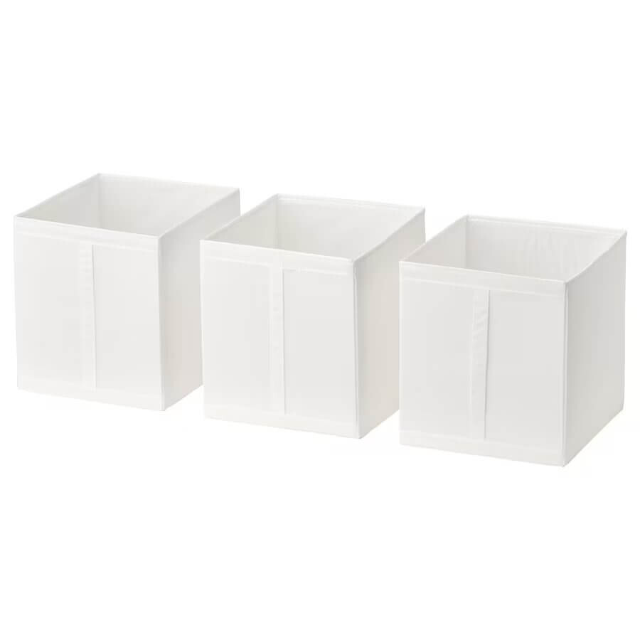 

Набор коробок Ikea Skubb 31x34, 3 предмета, белый