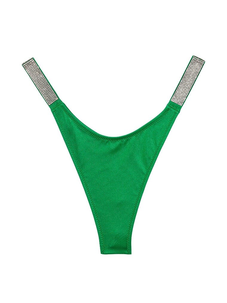 

Трусы Victoria's Secret Swim Shine Strap Bikini Bottom, зелёный