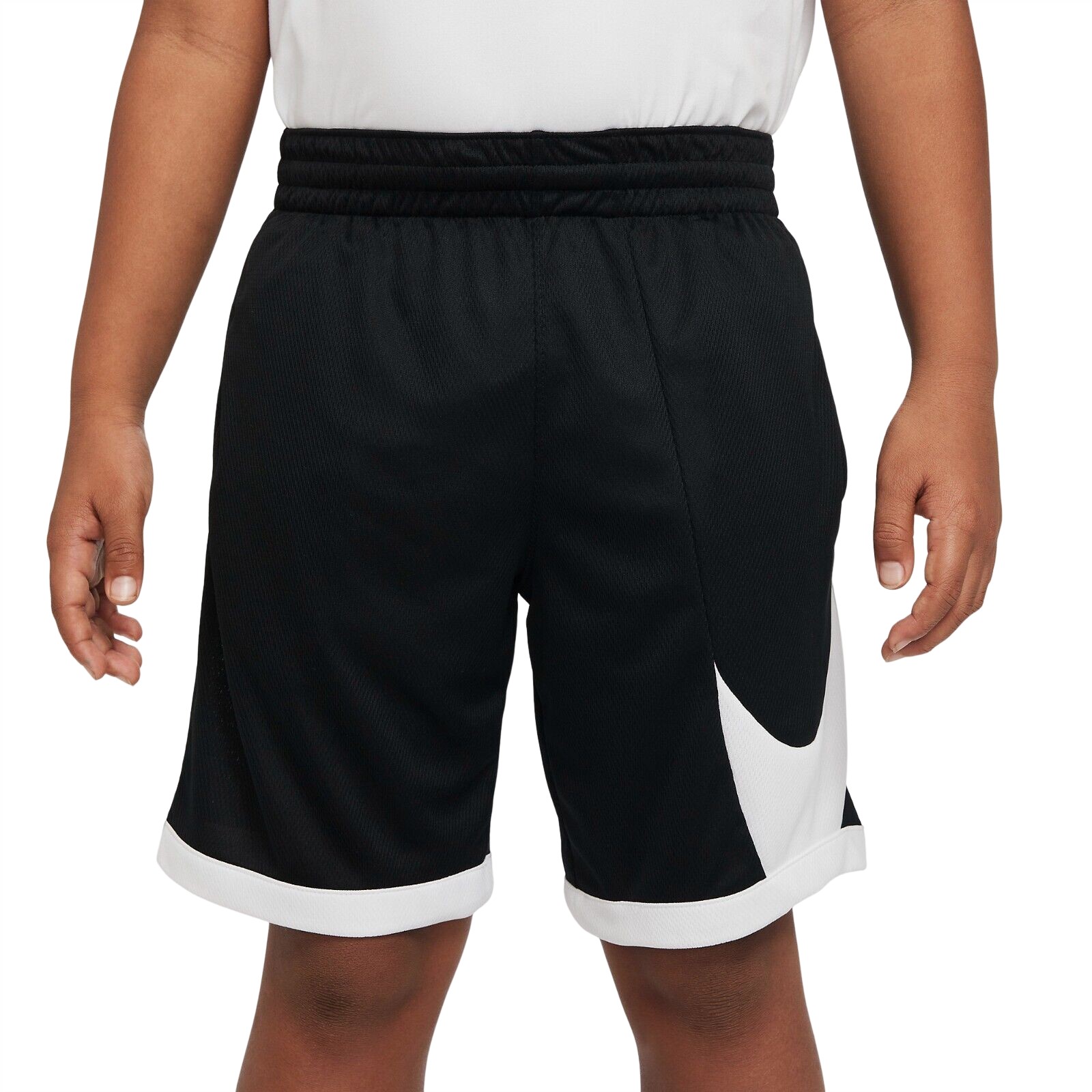 Шорты Nike Dri-Fit Big Kids' Basketball, черный/белый (Размер М)