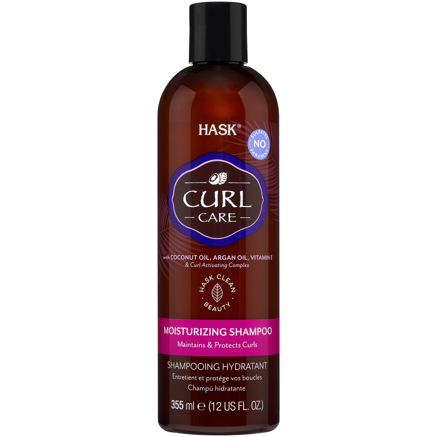 Hask Curl Care увлажняющий шампунь для кудрявых волос, 355 мл