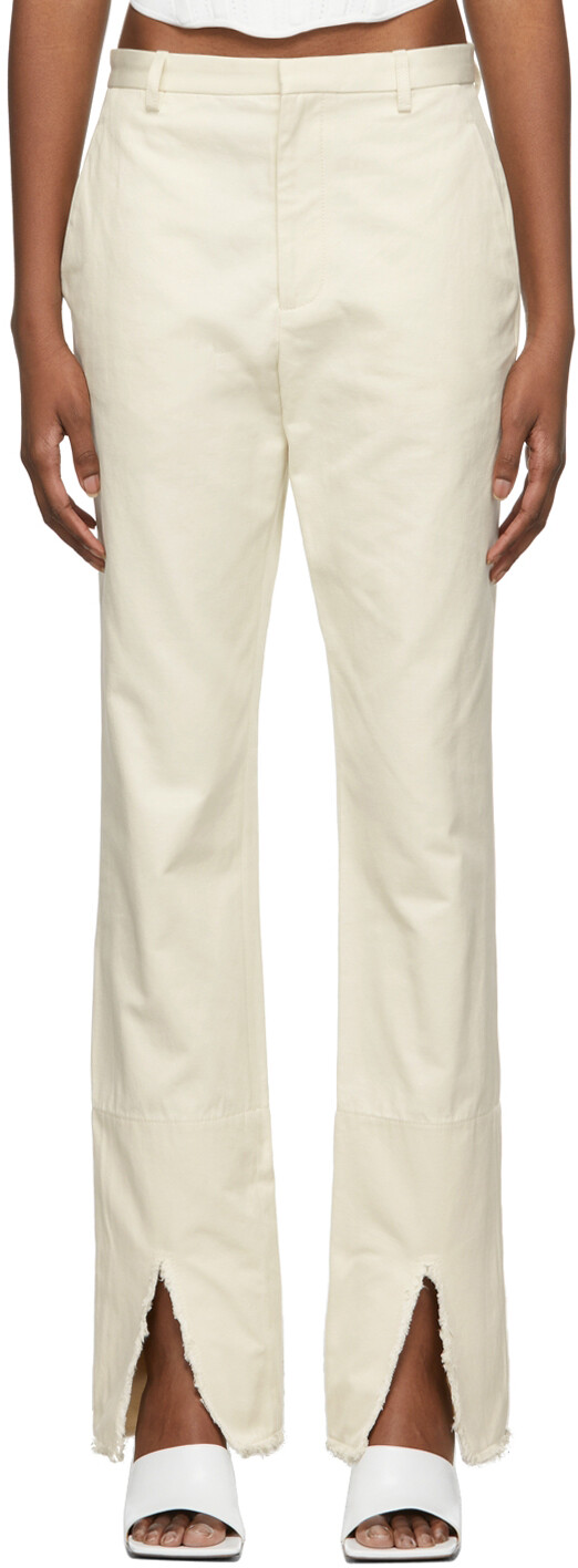 

Брюки с бахромой и бахромой Off-White Dion Lee, Серый