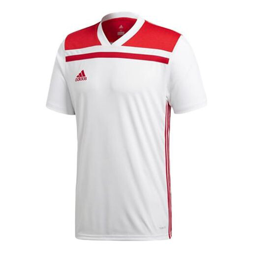 

Футболка Adidas Soccer/Football Training V neck Short Sleeve White Red, Белый