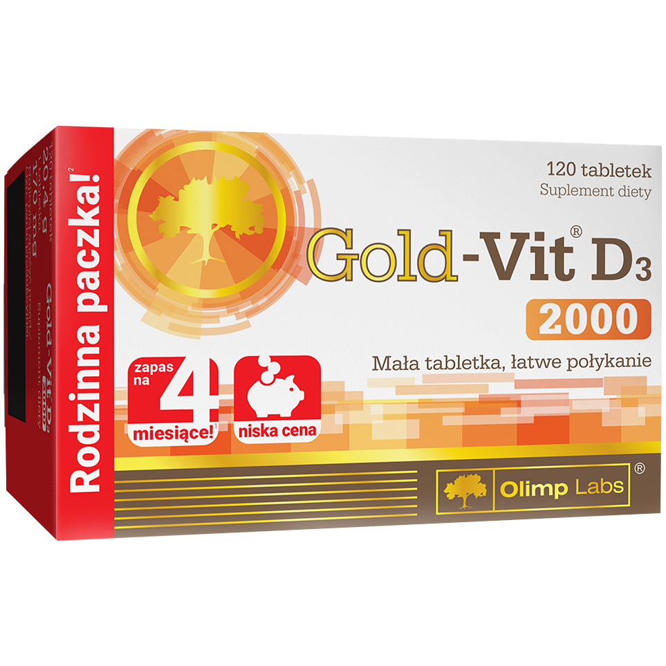 Olimp Gold - Vit D3 2000 БАД, 120 шт./1 упак.