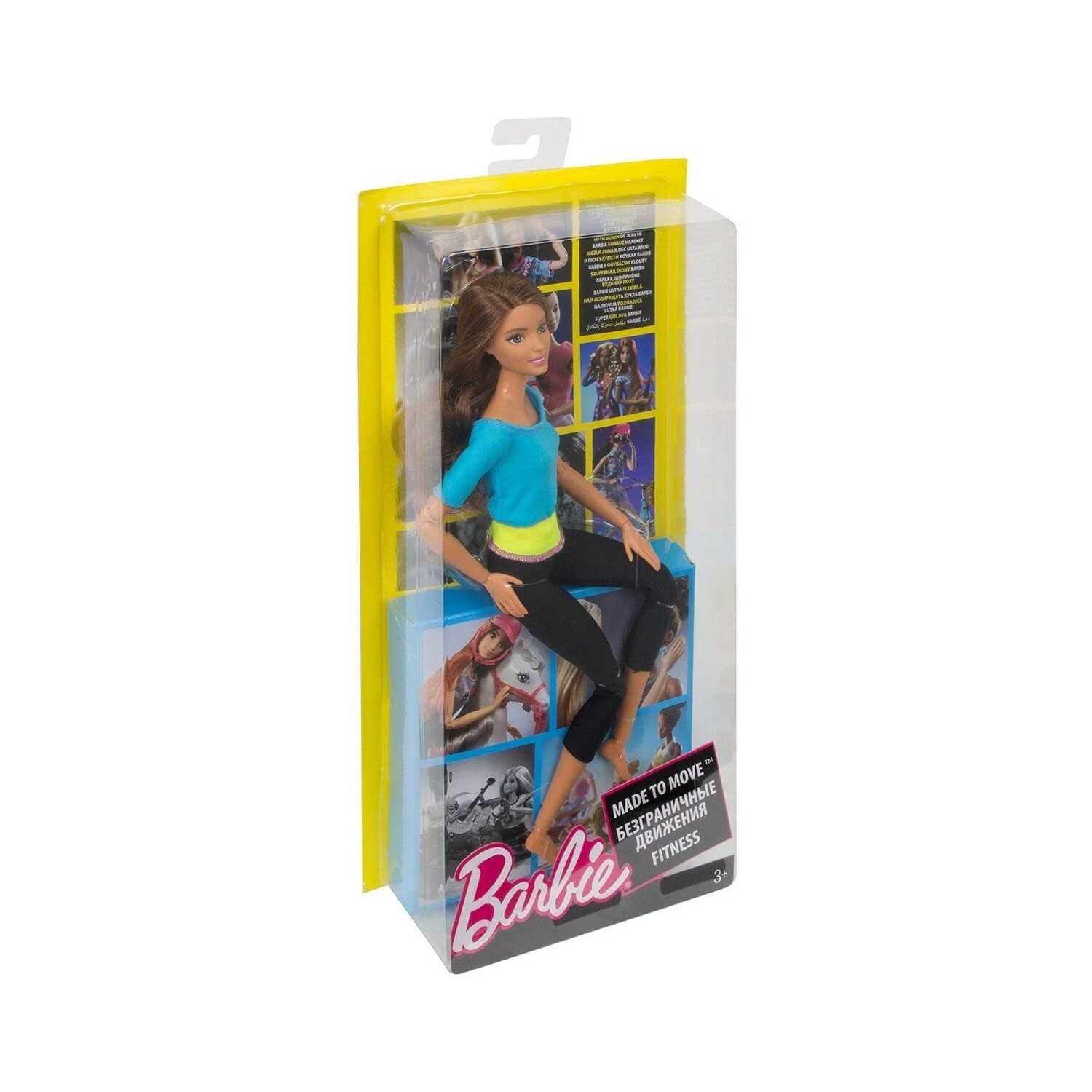 

Кукла Barbie DJY08 Barbie Infinite Motion, коричнево-черные колготки