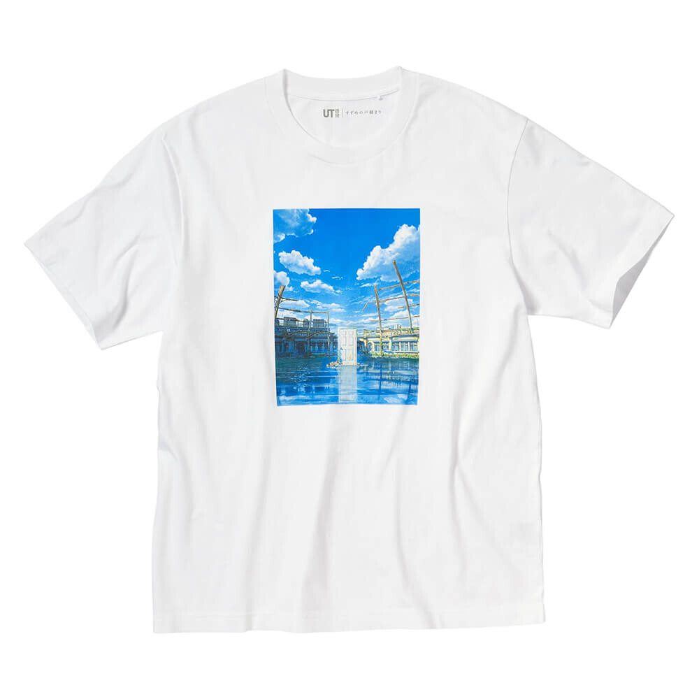 

Футболка Uniqlo UT Makoto Shinkai Films Collection (Suzume no Tojimari), белый