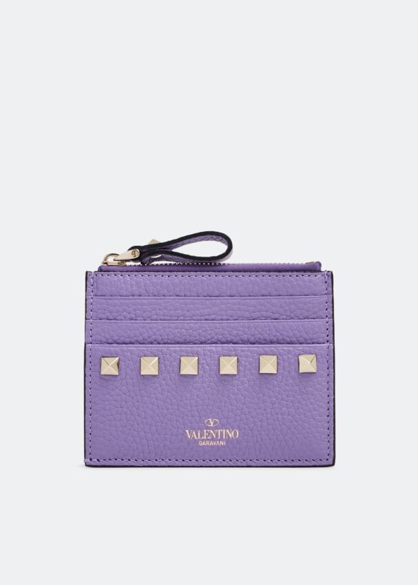 

Картхолдер VALENTINO GARAVANI Rockstud cardholder, фиолетовый