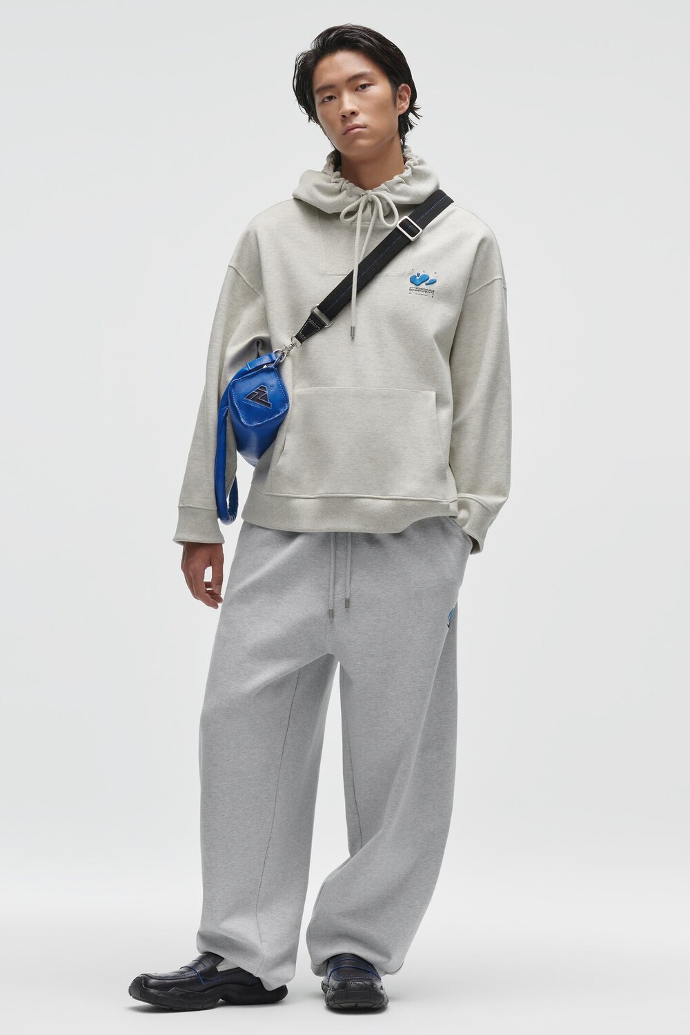 

Кожаная сумка на плечо adererror ZARA, синий