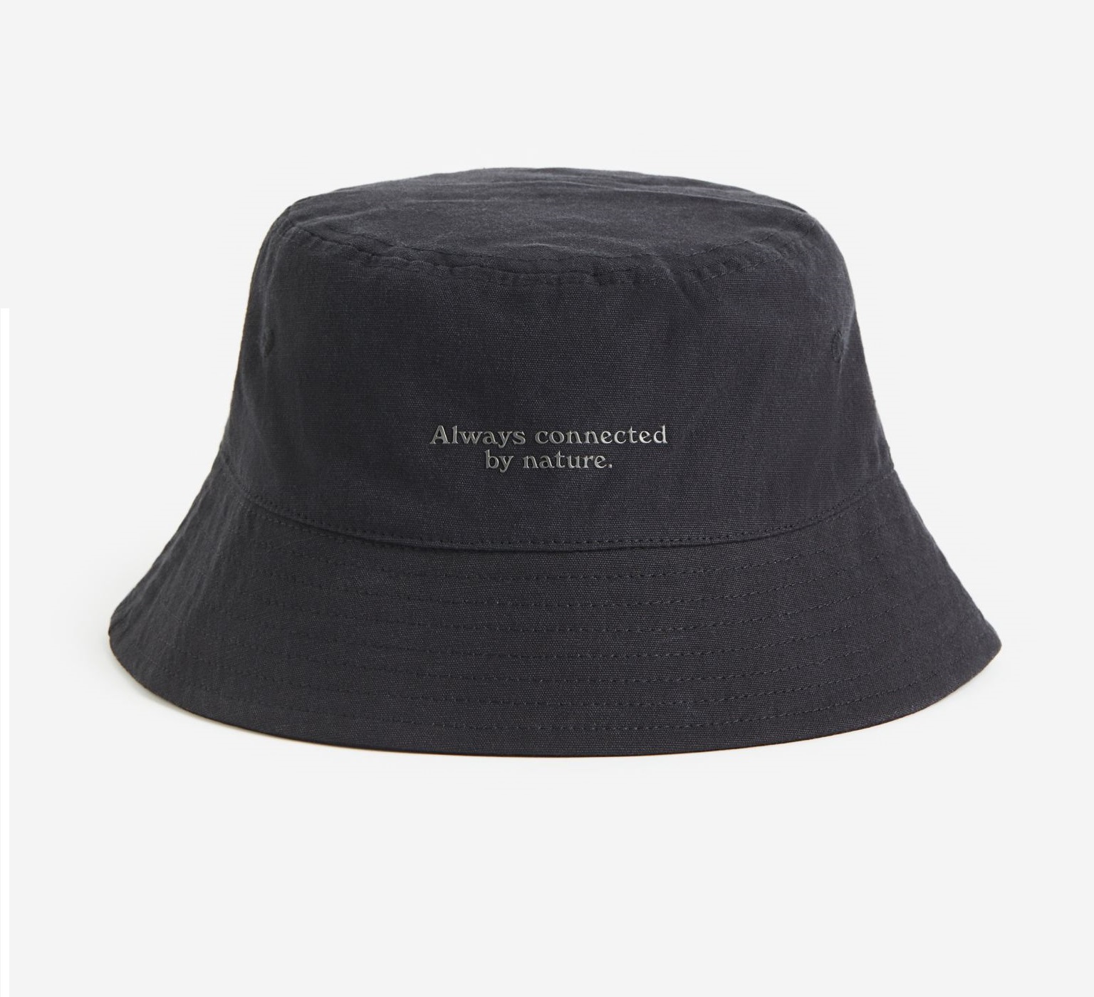 Панама H&M Cotton Bucket Hat, черный