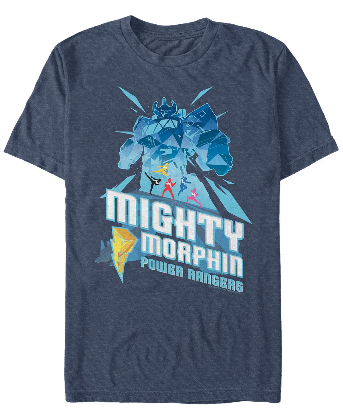 Мужская футболка с круглым вырезом с короткими рукавами mighty morphin Fifth Sun, синий