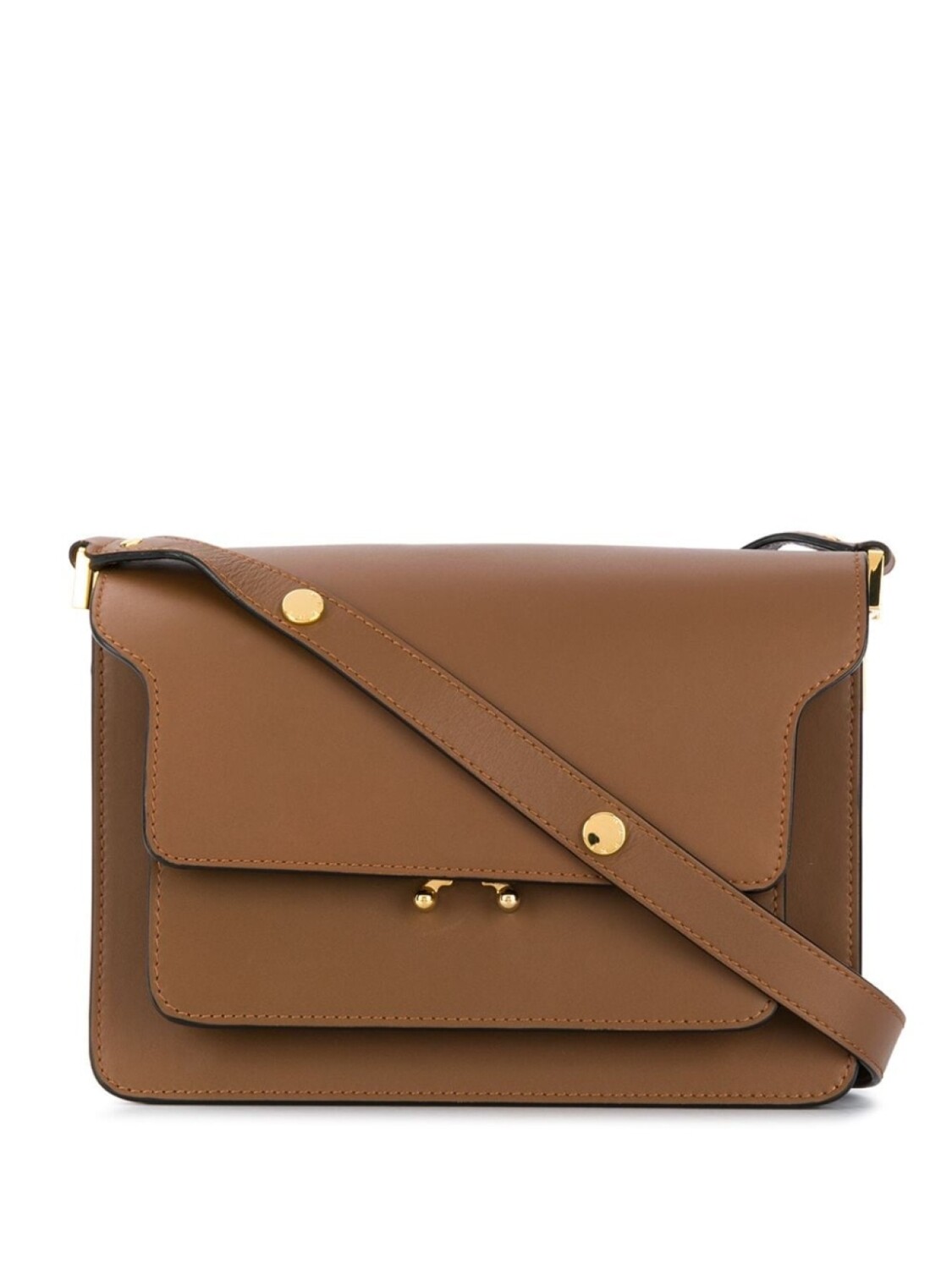 

Marni сумка на плечо Trunk, коричневый