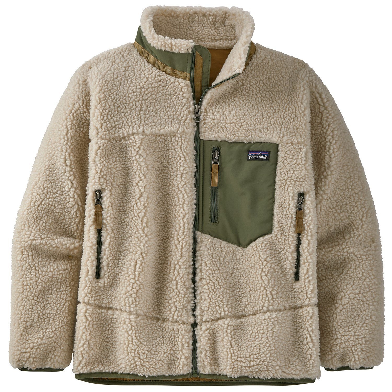 Утепленная куртка детская Patagonia Retro-X, коричневый (Рост 125-132 см)