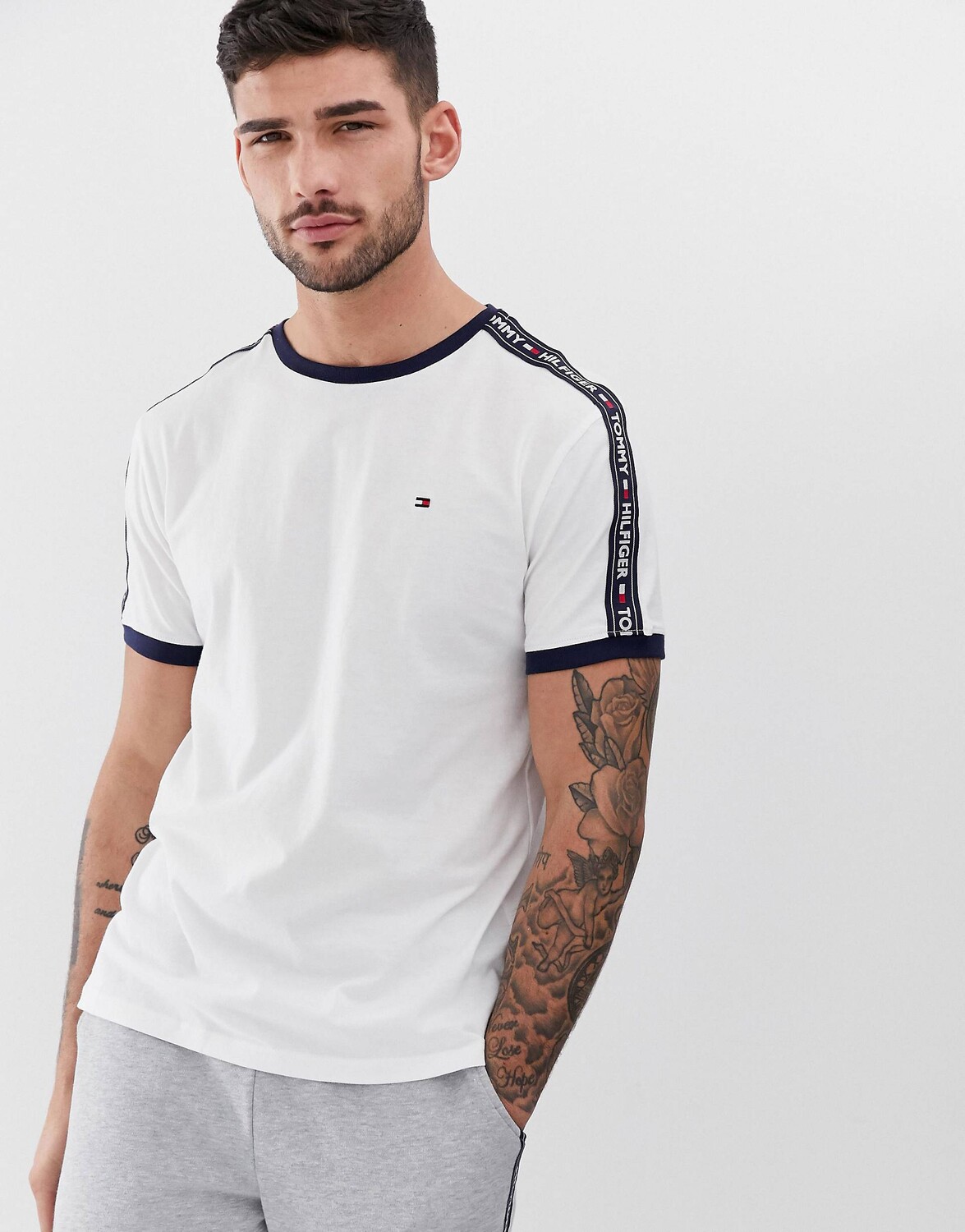 

Белая футболка с логотипом Tommy Hilfiger, Белый