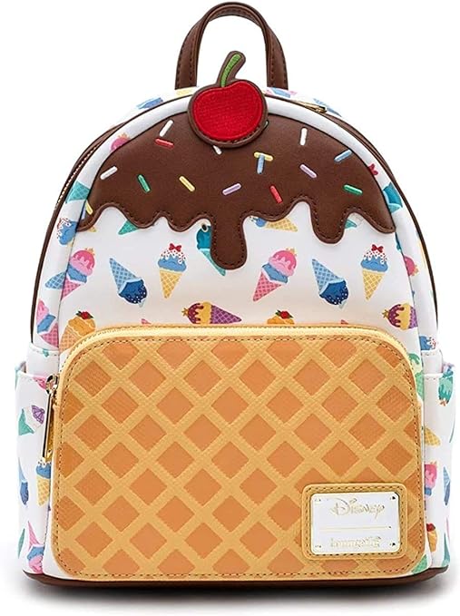 цена Мини-рюкзак Loungefly Disney Princess с мороженым и принтом по всей поверхности, многоцветный
