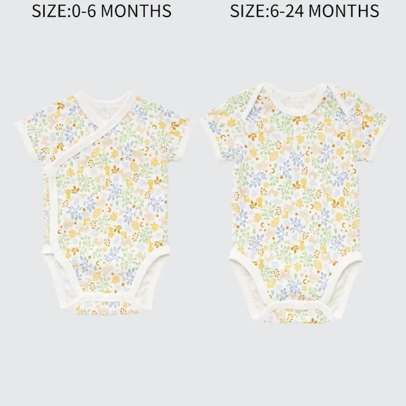 

Боди для новорожденных Uniqlo Newborn Joy Of Print, натуральный