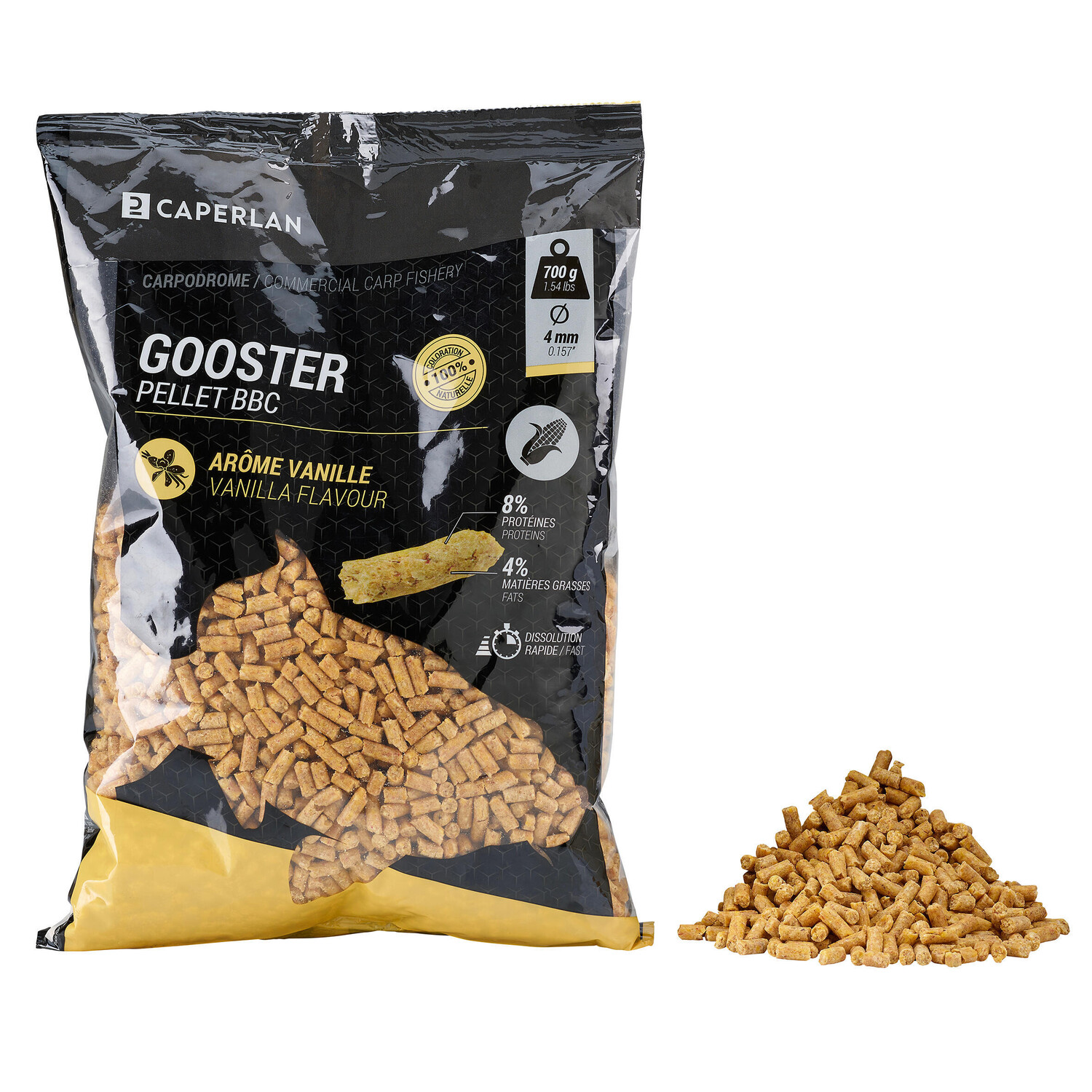 

Пеллеты Gooster Babycorn Garlic 4 мм 0,7 кг CAPERLAN