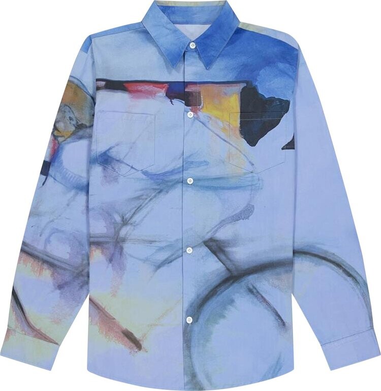 

Рубашка KidSuper Long-Sleeve Shirt 'Blue', синий