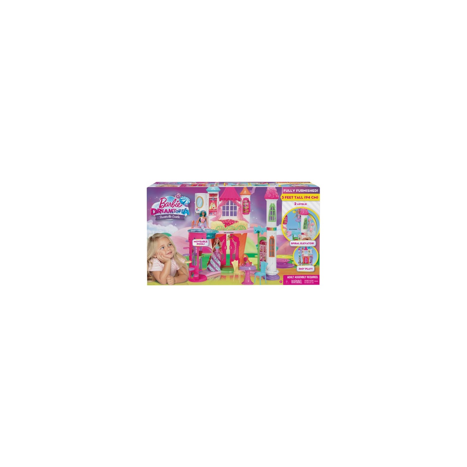 Кукла Barbie Dreamtopia Candy Kingdom Castle DYX32 barbie playset dreamtopia sweetsville