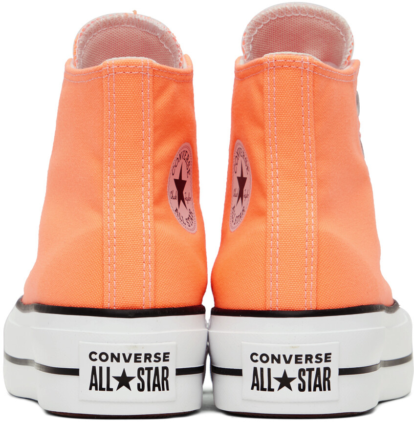 Оранжевые кроссовки Chuck Taylor All Star Lift на платформе Converse ...