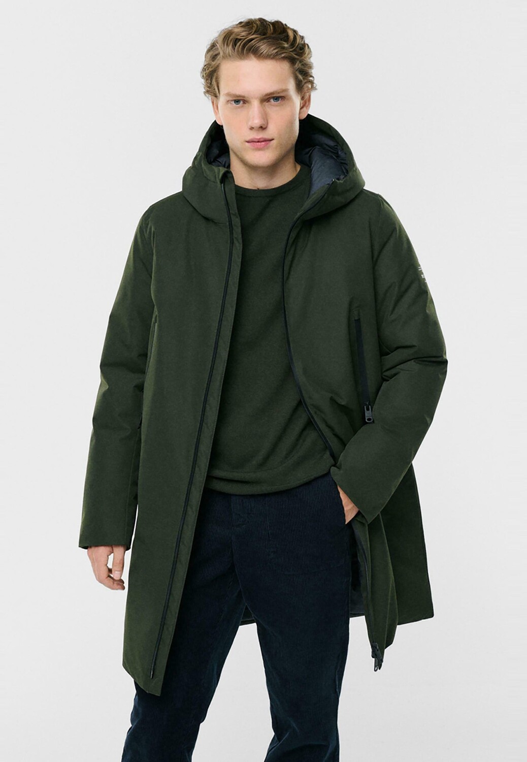 

Пальто зимнее Ecoalf, хаки