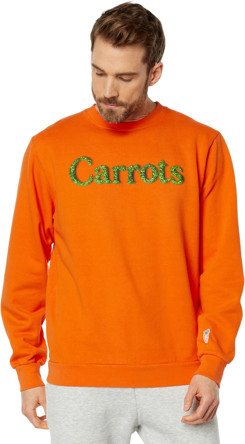 

Толстовка Carrots By Anwar Carrots Grass Wordmark Crew Neck, оранжевый