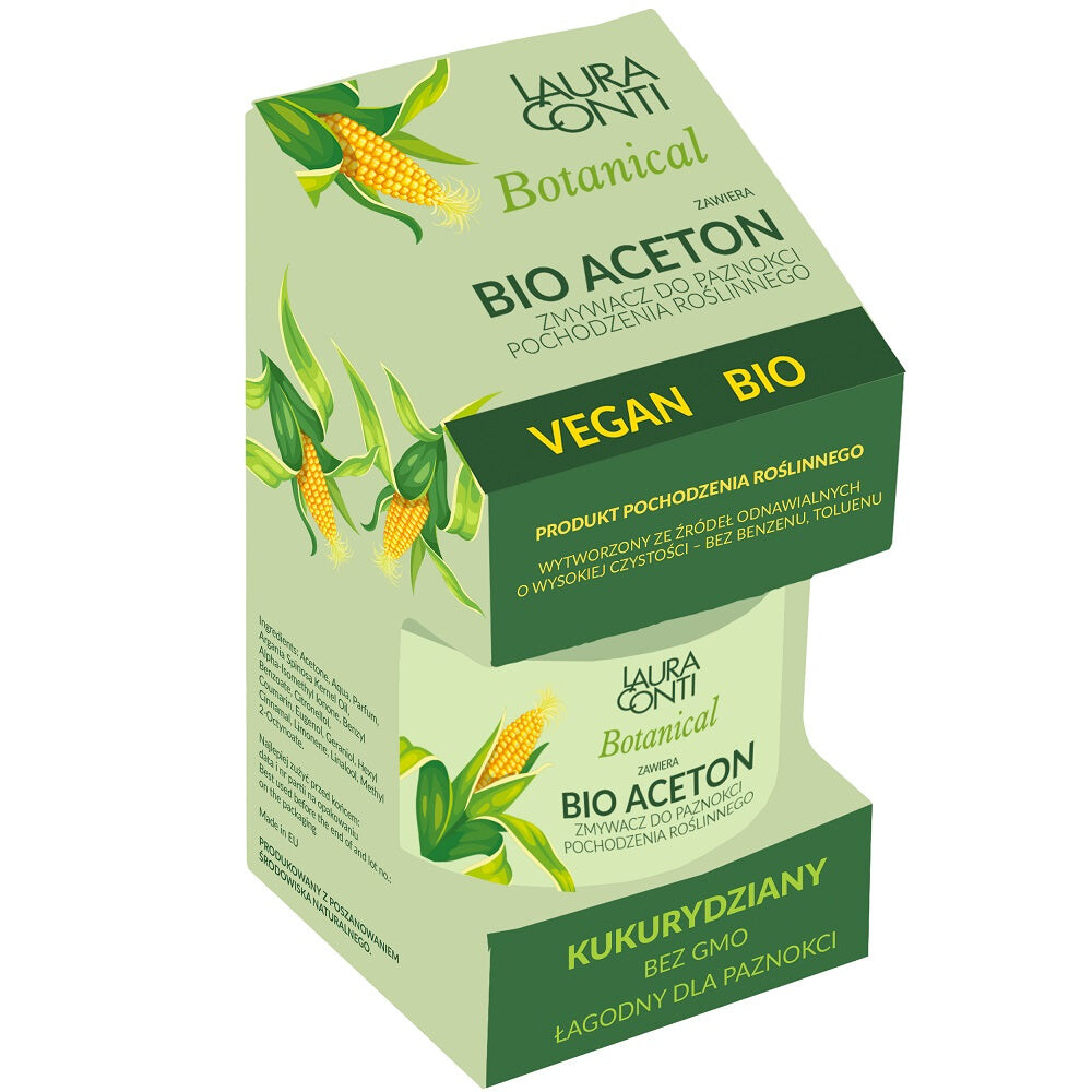

LAURA CONTI Жидкость для снятия лака Botanical Bio Acetone растительного происхождения 50мл