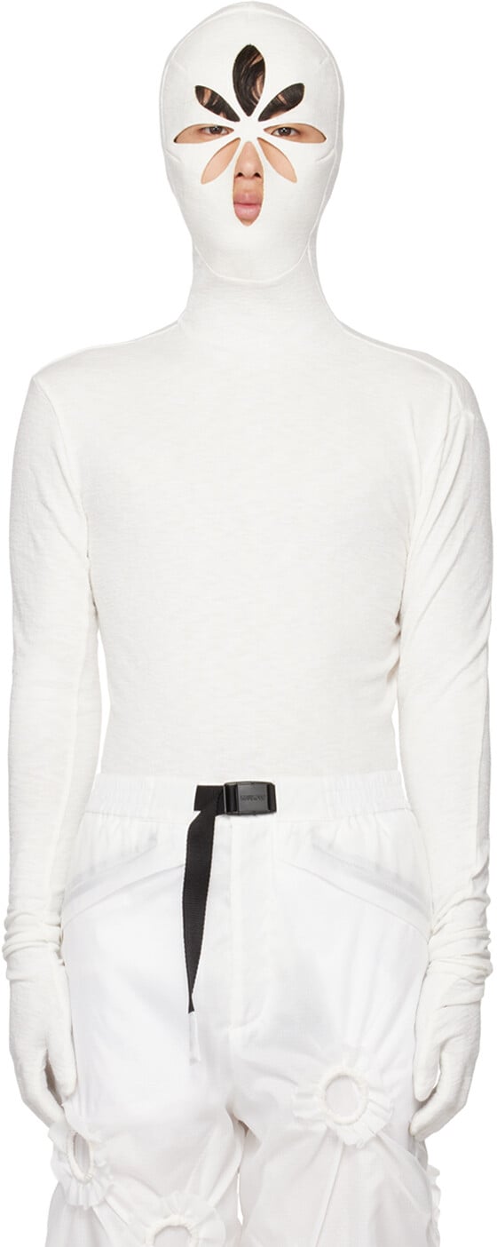 

SSENSE Exclusive Off-White Mask Tight Hoodie KUSIKOHC, Белый, SSENSE Exclusive Off-White Mask Tight Hoodie KUSIKOHC