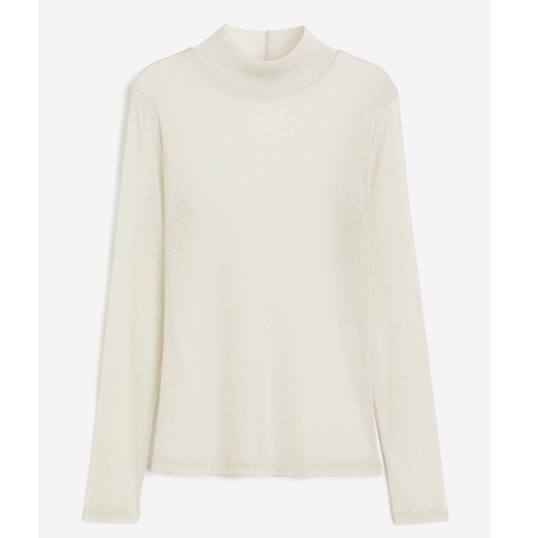 

Топ с высоким воротом H&M, белый