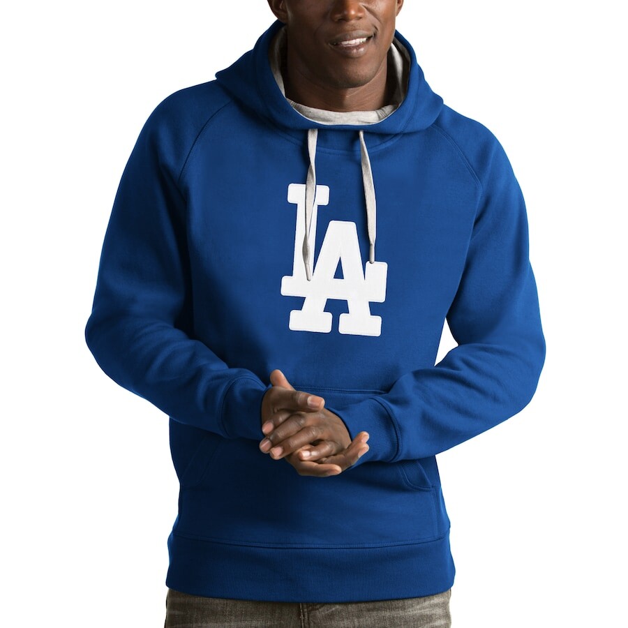 

Пуловер с капюшоном Antigua Los Angeles Dodgers, роял
