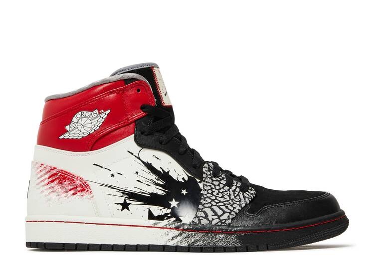

Кроссовки DAVE WHITE X AIR JORDAN 1 RETRO HIGH 'WINGS OF THE FUTURE', черный