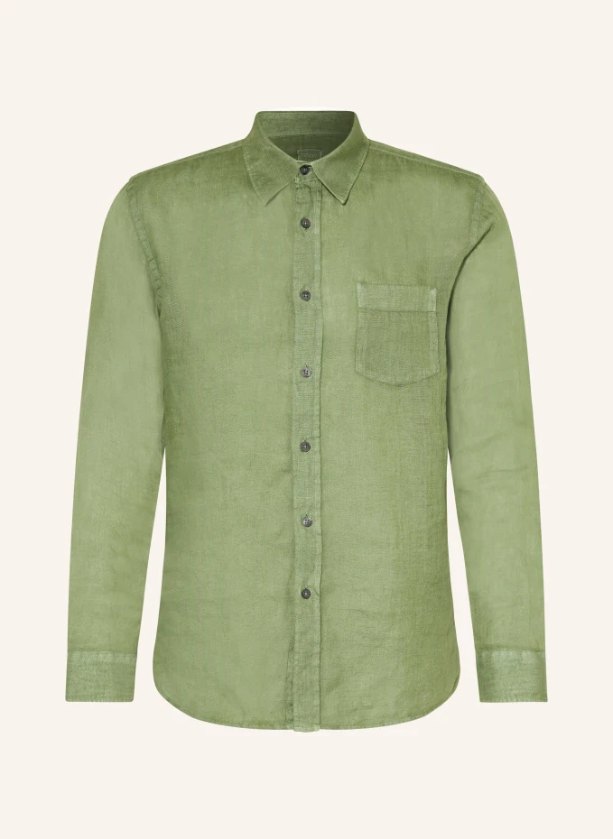 Льняная рубашка стандартного кроя 120%Lino, зеленый