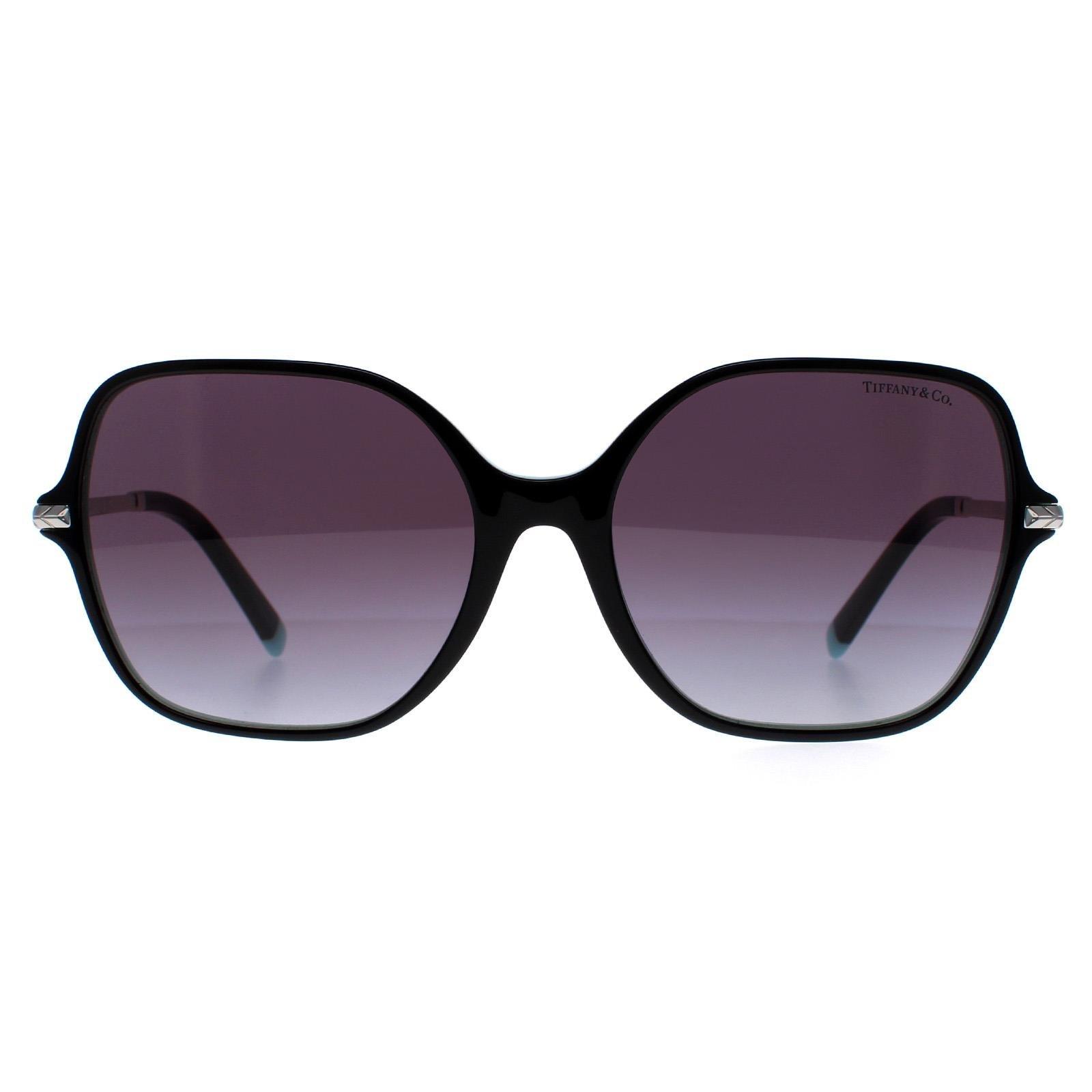 Квадратный черный на сине-сером градиенте Тиффани TF4191 Tiffany, черный солнцезащитные очки tiffany коричневый