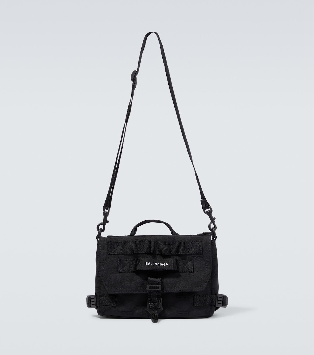 

Армейская сумка-мессенджер из рипстопа Balenciaga, черный