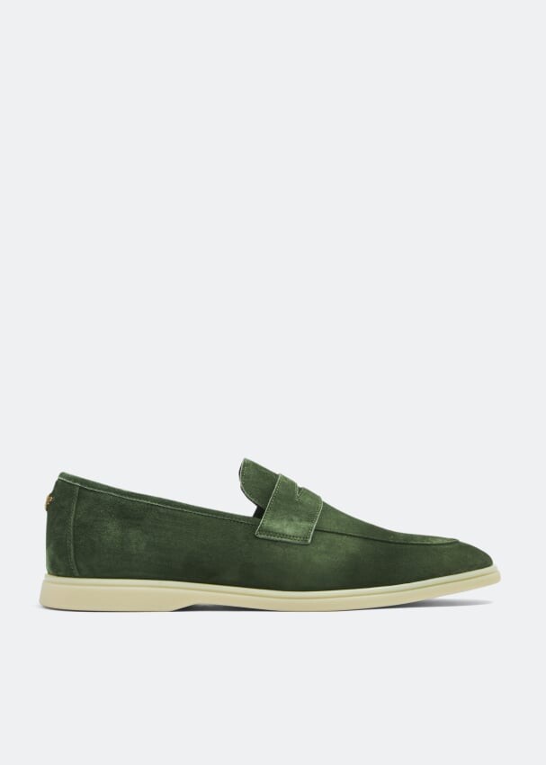 

Лоферы BOUGEOTTE Suede loafers, зеленый