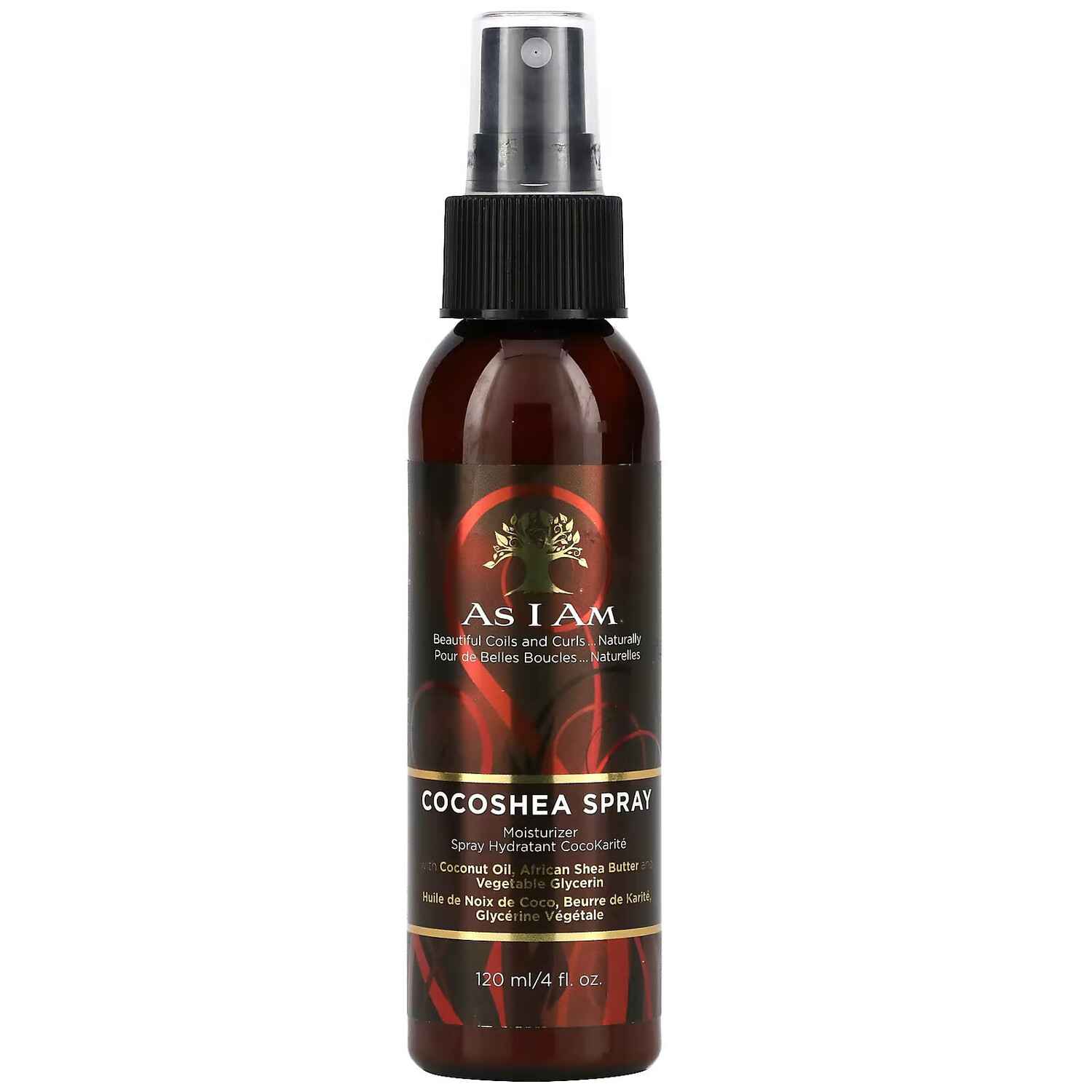 

As I Am, Cocoshea Spray, Увлажняющее средство, 4 жидких унции (120 мл)