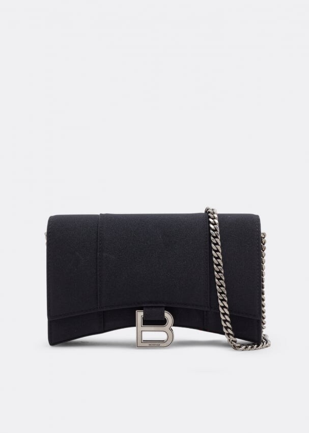 

Кошелек BALENCIAGA Hourglass chain wallet, черный