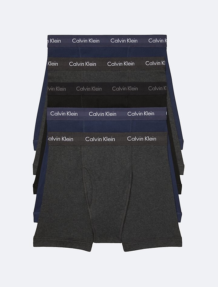 

Набор из 5 трусов-боксеров Cotton Classics Calvin Klein, серый