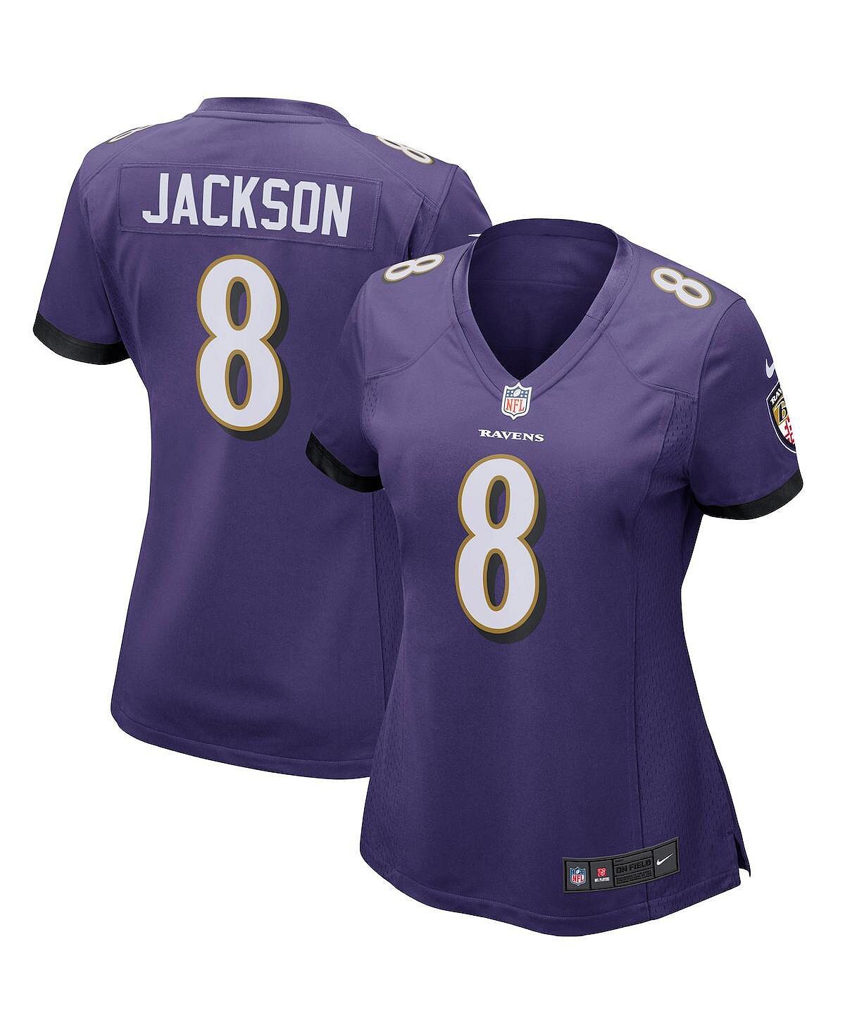 

Женское джерси lamar jackson purple baltimore ravens game player Nike, фиолетовый