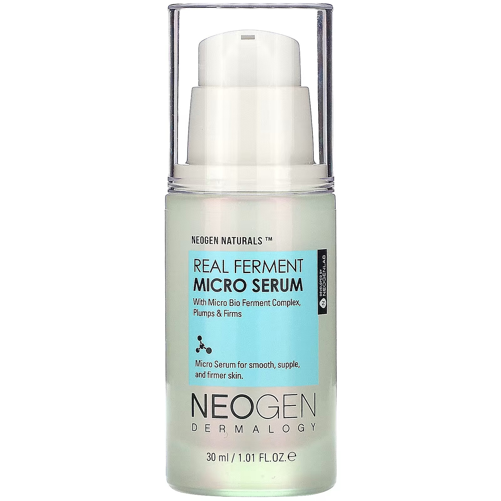 Neogen, Real Ferment Micro Serum, микросыворотка с ферментами, 30 мл (1,01 унции) neogen тоник real ferment micro 5 07 жидких унций 150 мл