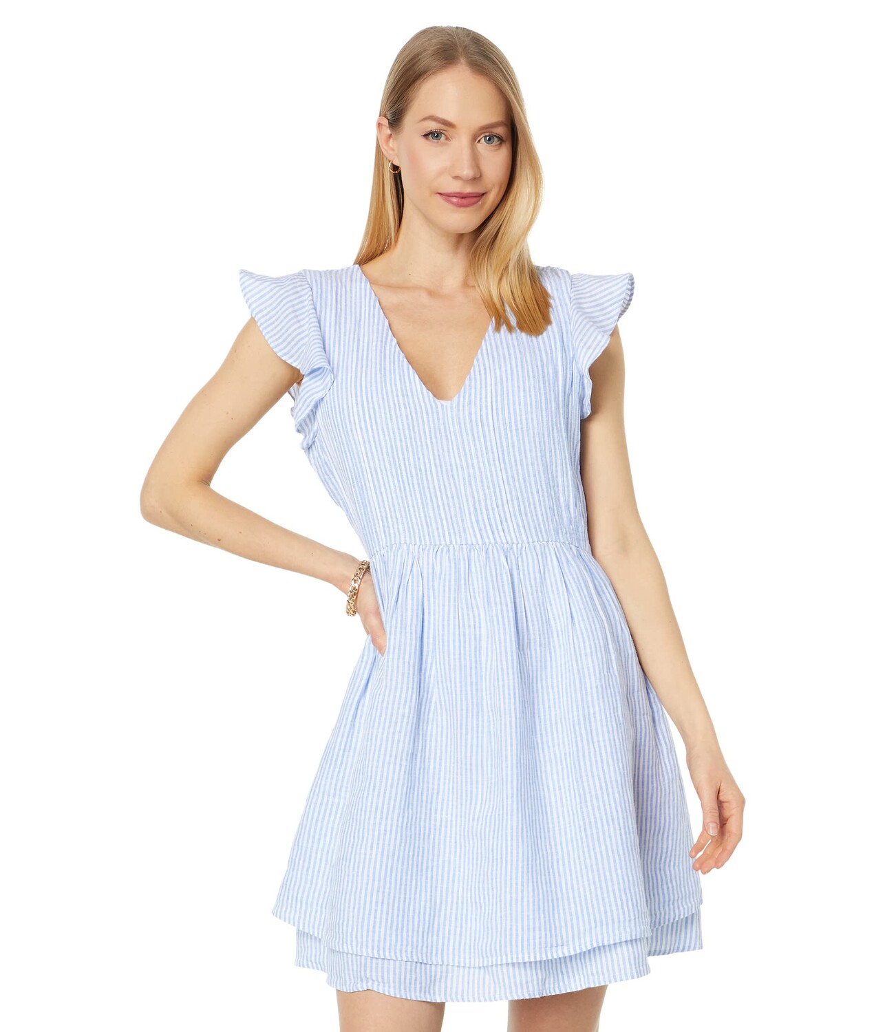 

Платье Vineyard Vines, Pin Tuck Flutter Sleeve Dress