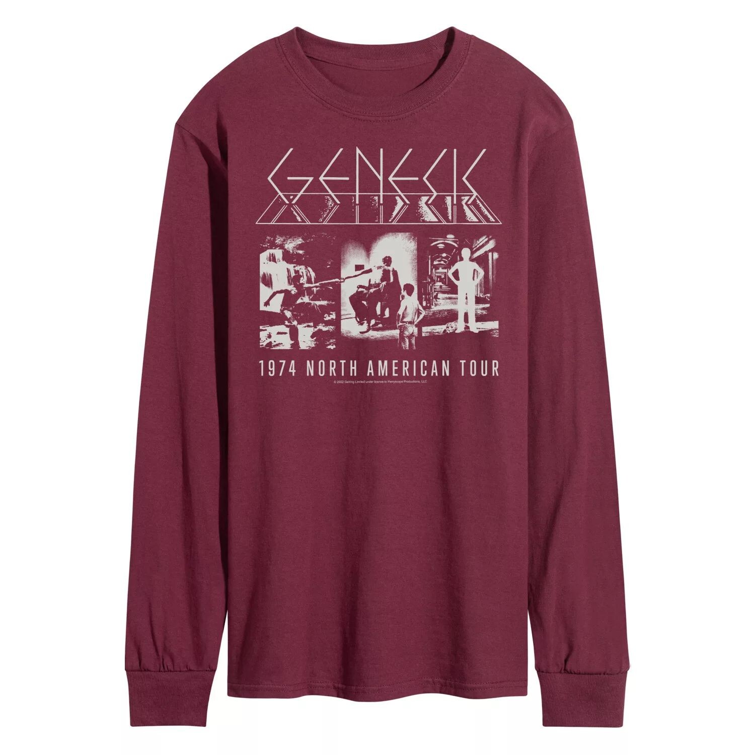 

Мужская футболка Genesis 1974 Tour с длинными рукавами Licensed Character