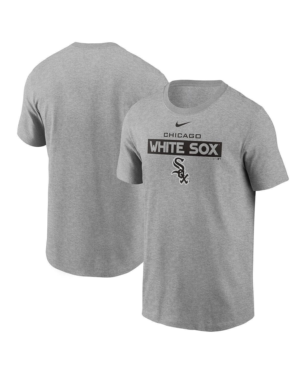 

Мужская футболка с меланжевым покрытием серого цвета chicago white sox team Nike, мульти