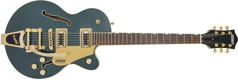 

G5655TG Electromatic Center Block Jr. с оборудованием Bigsby & Gold, цвет Cadillac Green Gretsch 2509700546