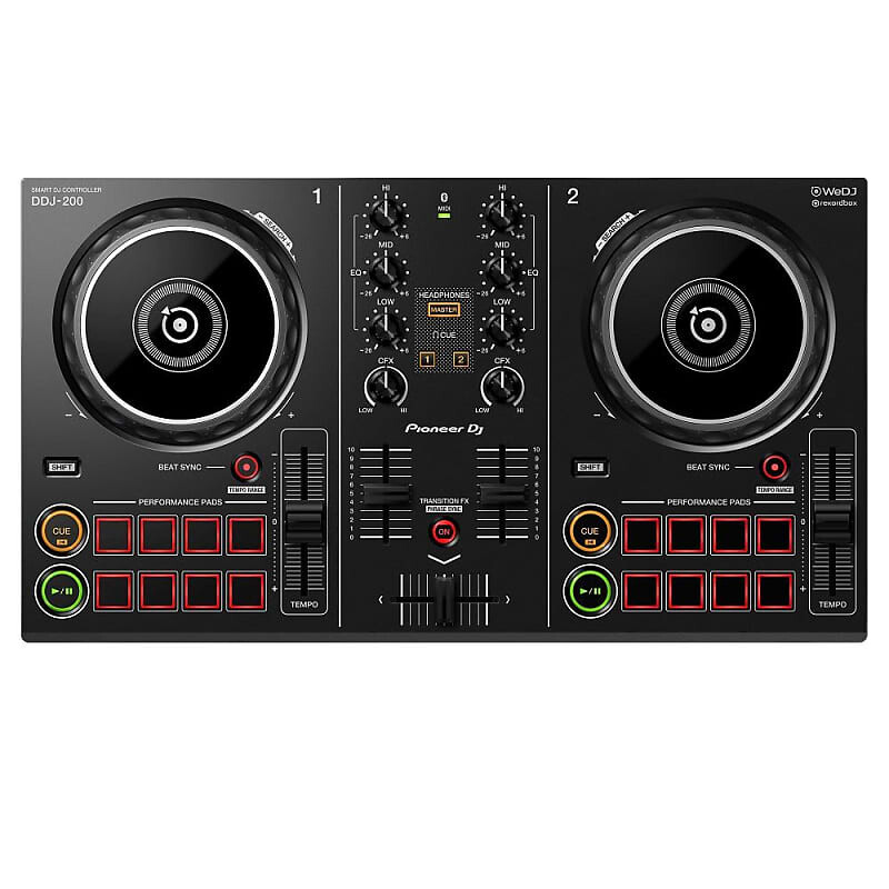 

Pioneer DDJ-200 Smart DJ контроллер в черном цвете DDJ-200 Smart DJ Controller