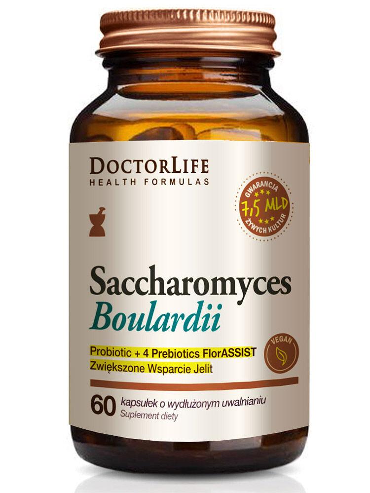 Doctor Life Saccharomyces Boulardii БАД для поддержки кишечника, 60 капсул/1 упаковка doctor life poly cist control бад 90 капсул